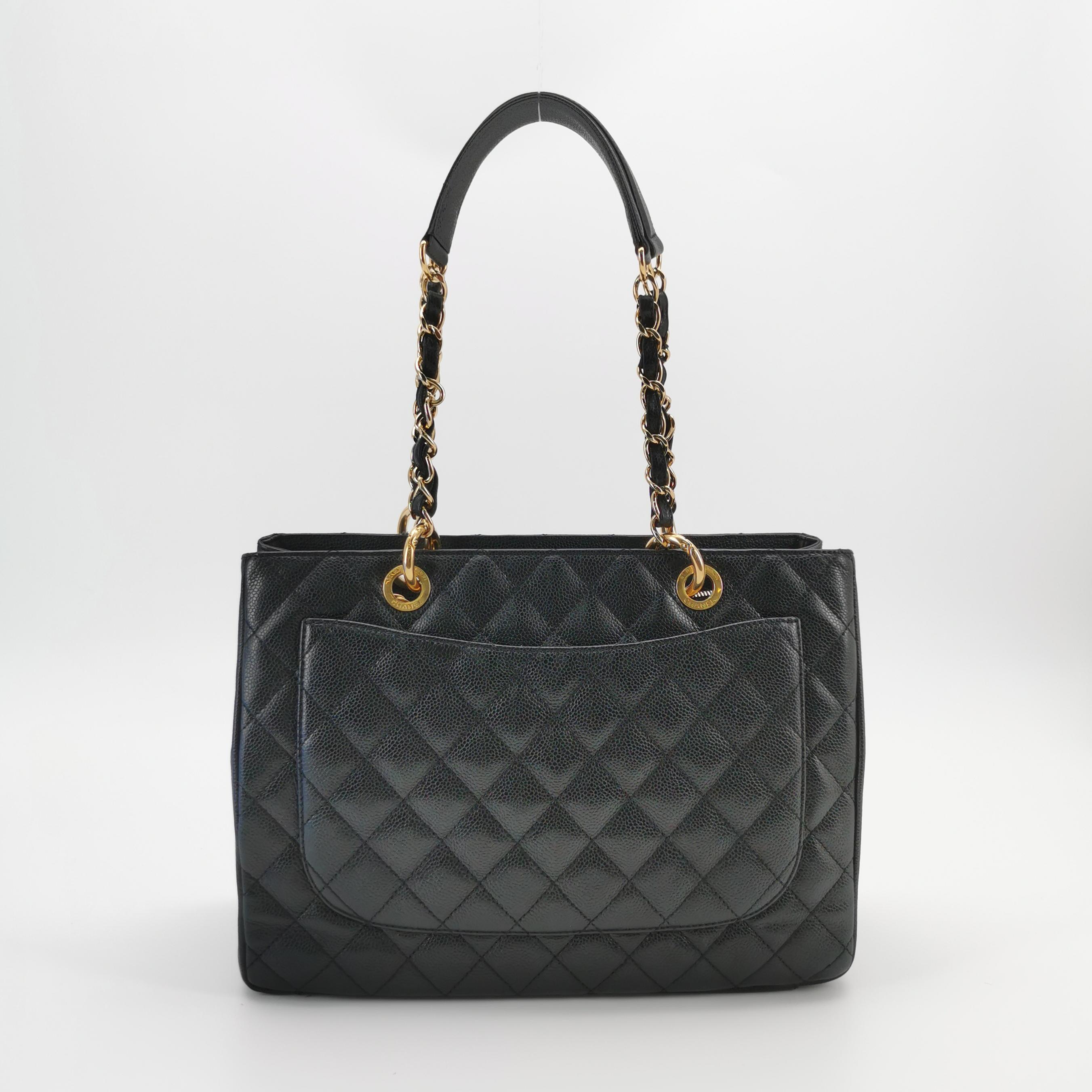 Chanel Grand Shopping Tote Quilted Caviar — photo 5 of 19