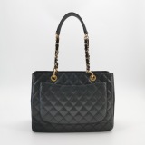 Chanel Grand Shopping Tote Quilted Caviar — thumbnail 5