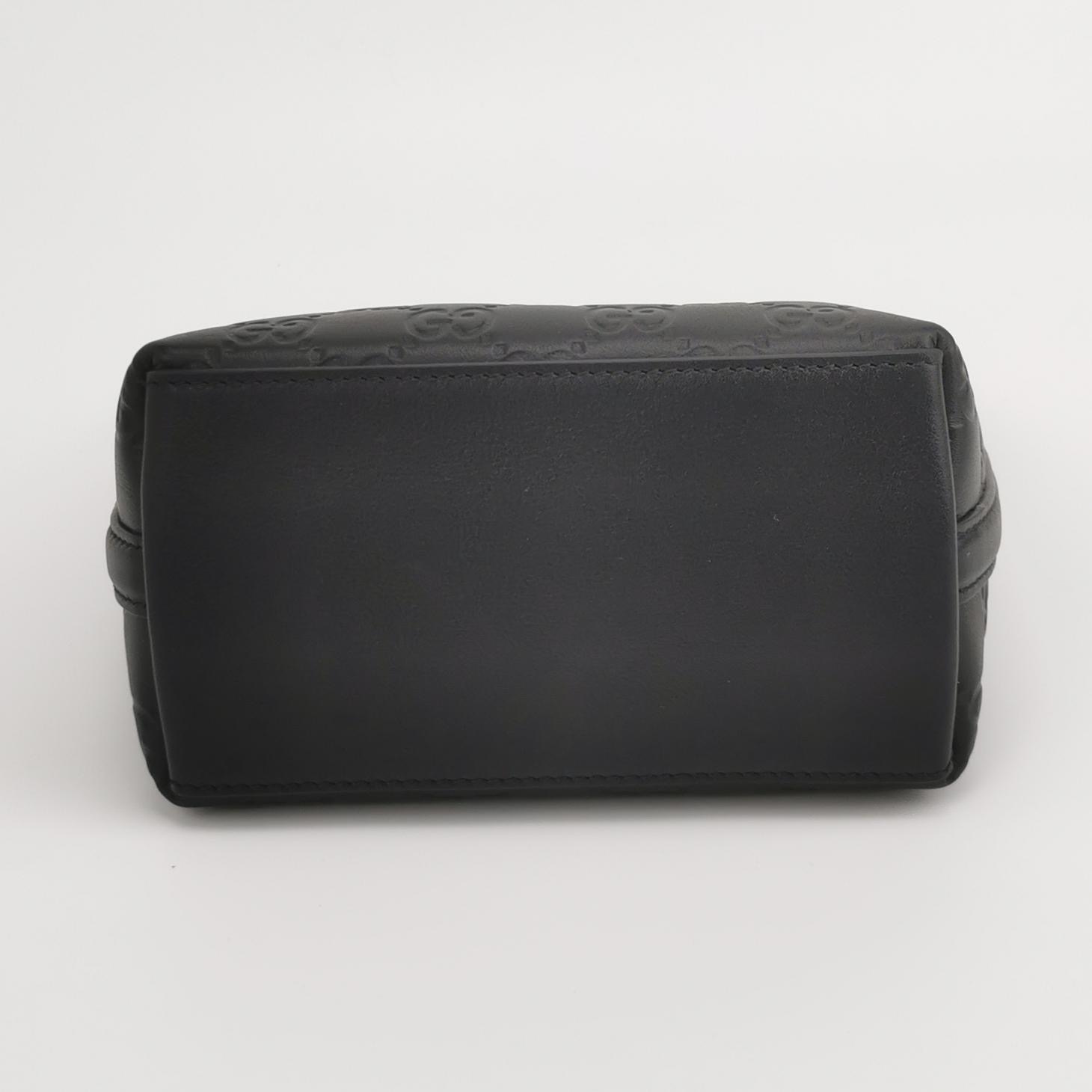 Gucci GG Emblem Bucket Bag GG Debossed Leather Nano — photo 6 of 13