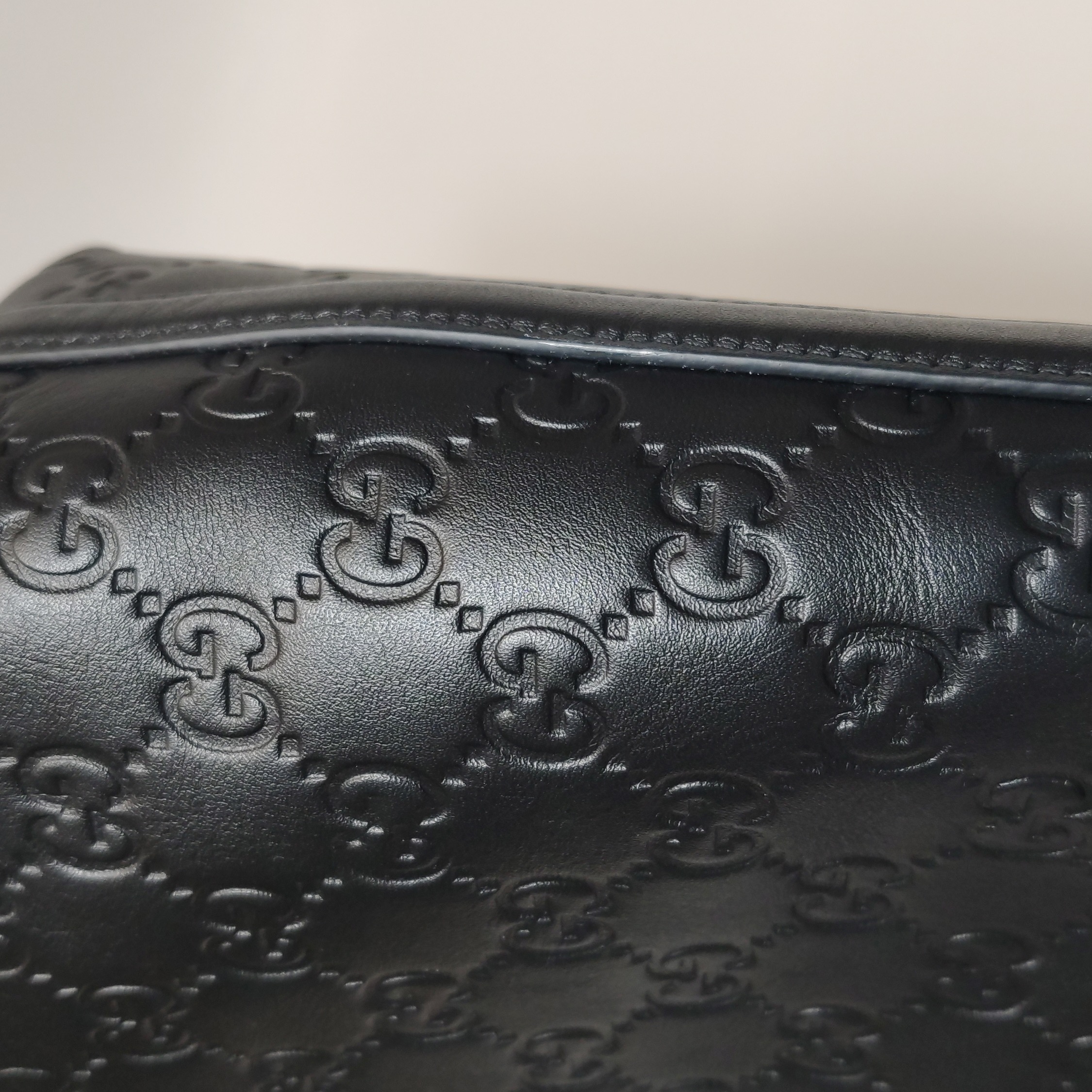 Gucci GG Emblem Bucket Bag GG Debossed Leather Nano — photo 10 of 13