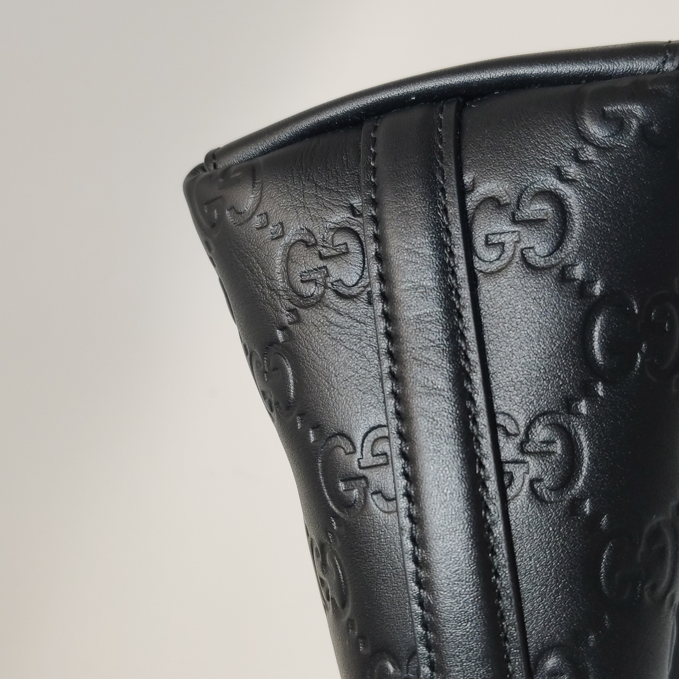 Gucci GG Emblem Bucket Bag GG Debossed Leather Nano — photo 9 of 13