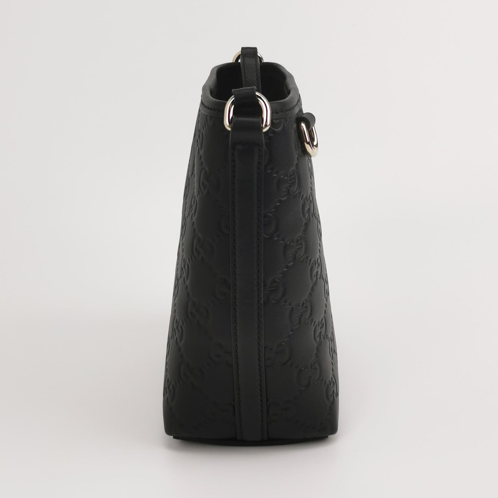 Gucci GG Emblem Bucket Bag GG Debossed Leather Nano — photo 4 of 13