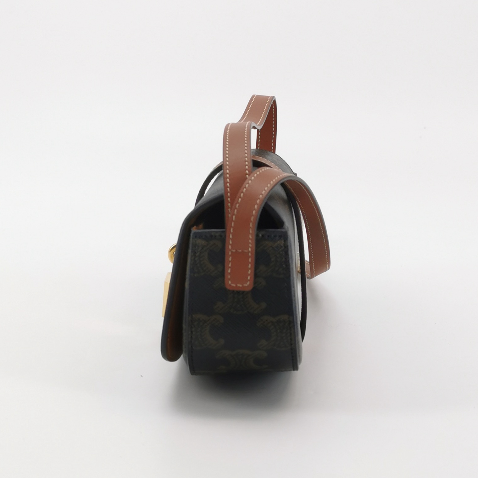 Celine Tabou Clutch with Strap Triomphe Coated Canvas — photo 4 of 14