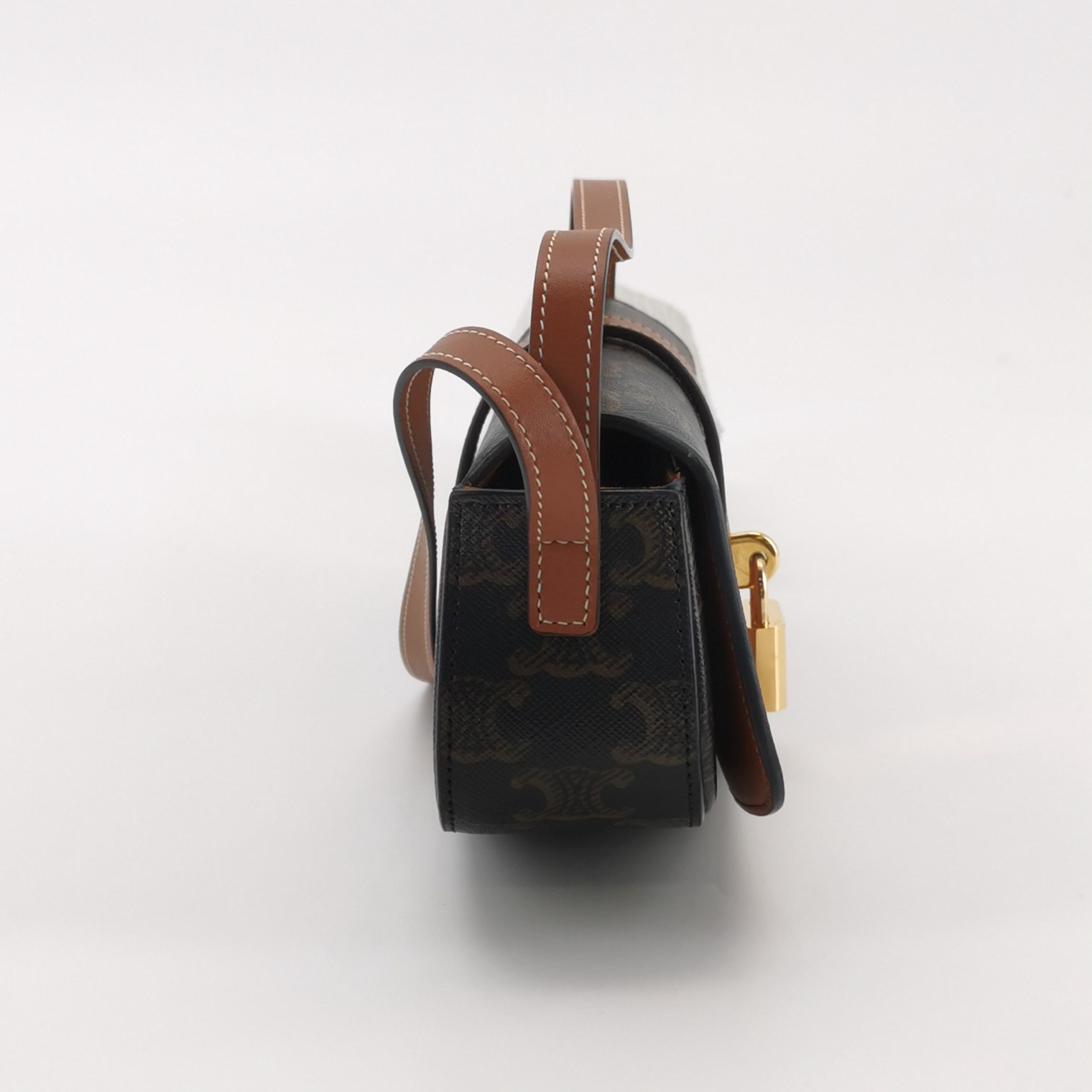 Celine Tabou Clutch with Strap Triomphe Coated Canvas — photo 5 of 14