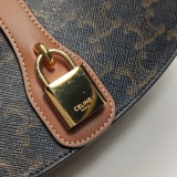 Celine Tabou Clutch with Strap Triomphe Coated Canvas — thumbnail 12