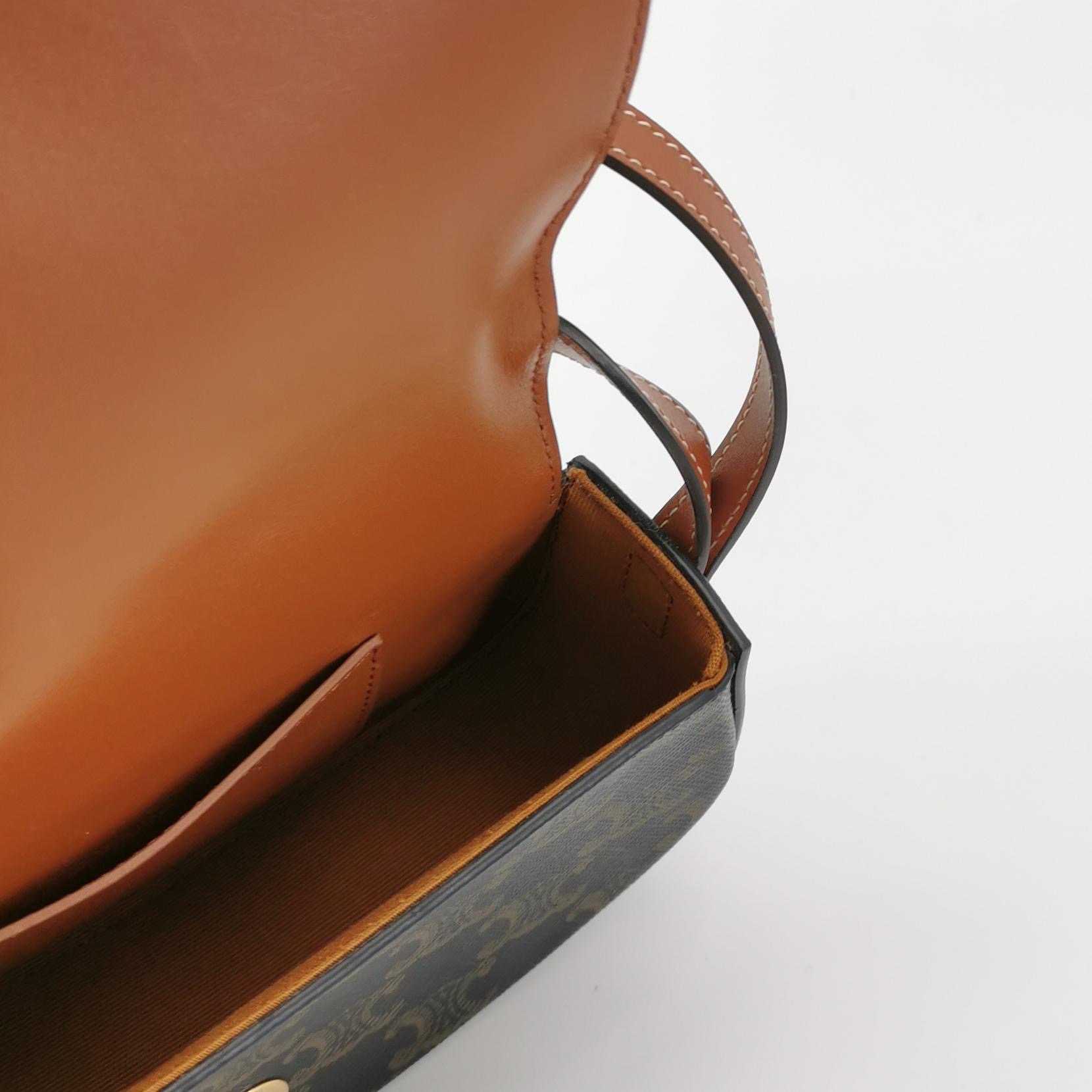 Celine Tabou Clutch with Strap Triomphe Coated Canvas — photo 7 of 13