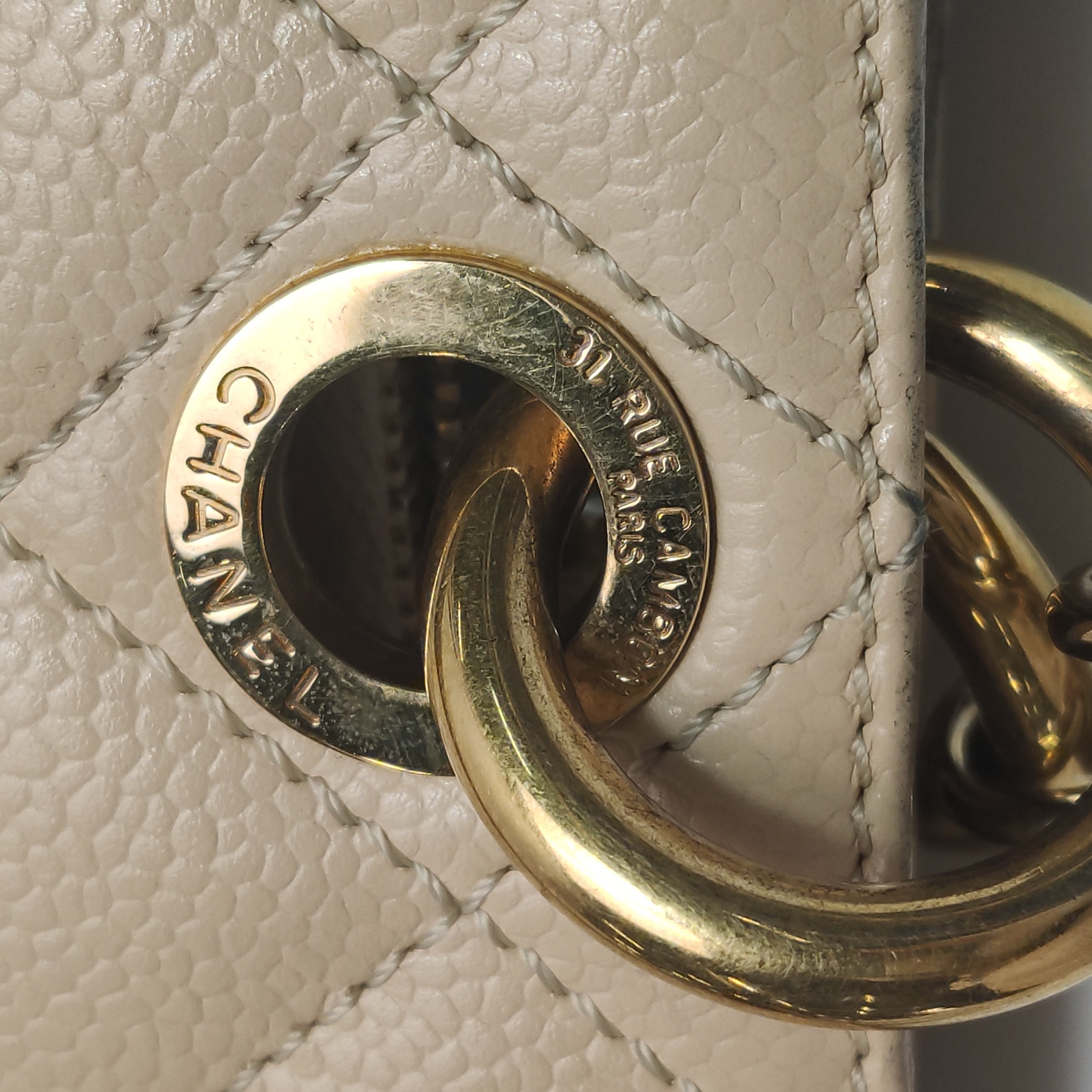 Chanel Grand Shopping Tote Quilted Caviar — photo 13 of 18