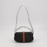 Celine Tabou Clutch with Strap Triomphe Coated Canvas — thumbnail 3
