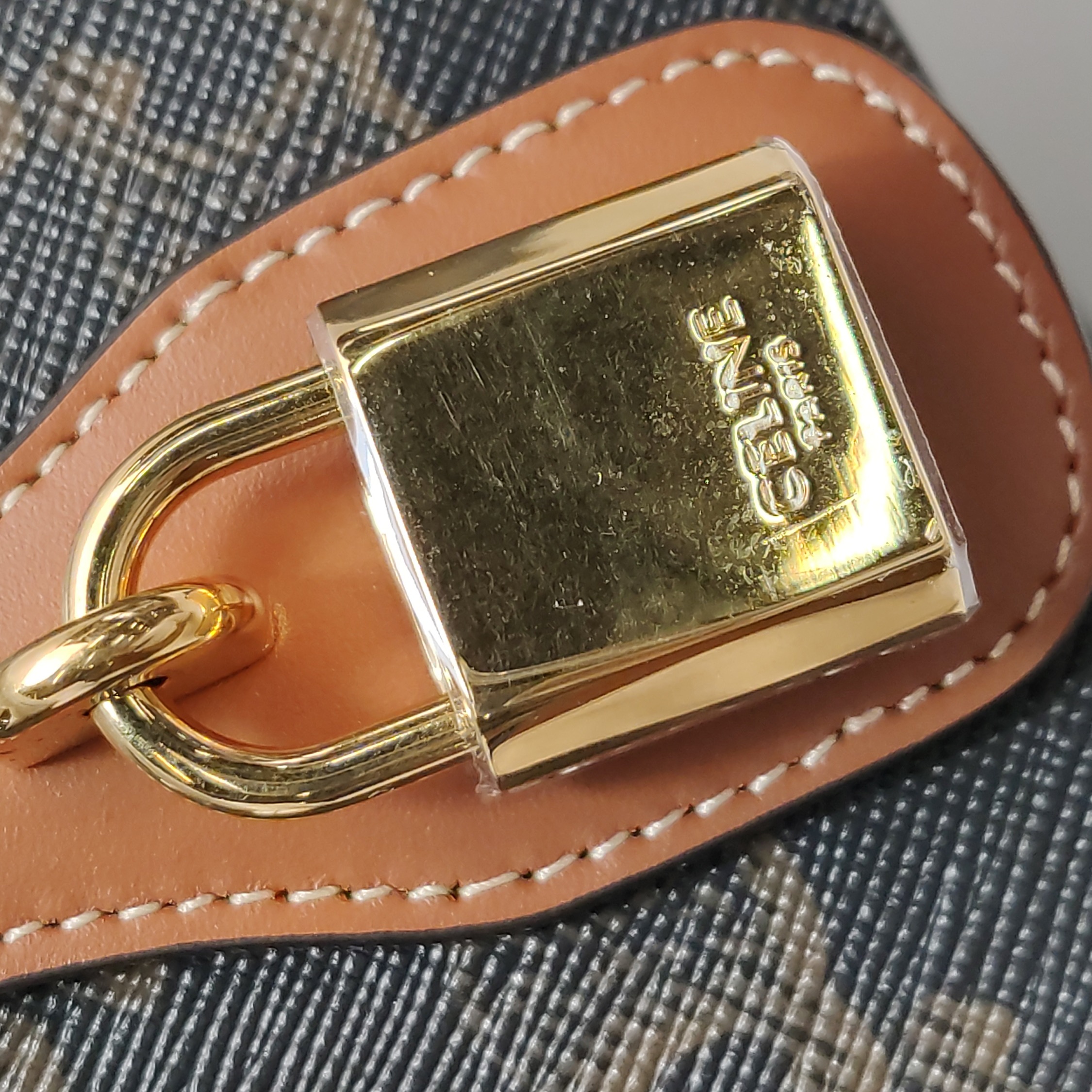 Celine Tabou Clutch with Strap Triomphe Coated Canvas — photo 9 of 12
