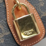 Celine Tabou Clutch with Strap Triomphe Coated Canvas — thumbnail 9