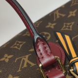 Louis Vuitton(LV) Tuileries Handbag Monogram Canvas with Leather — thumbnail 13