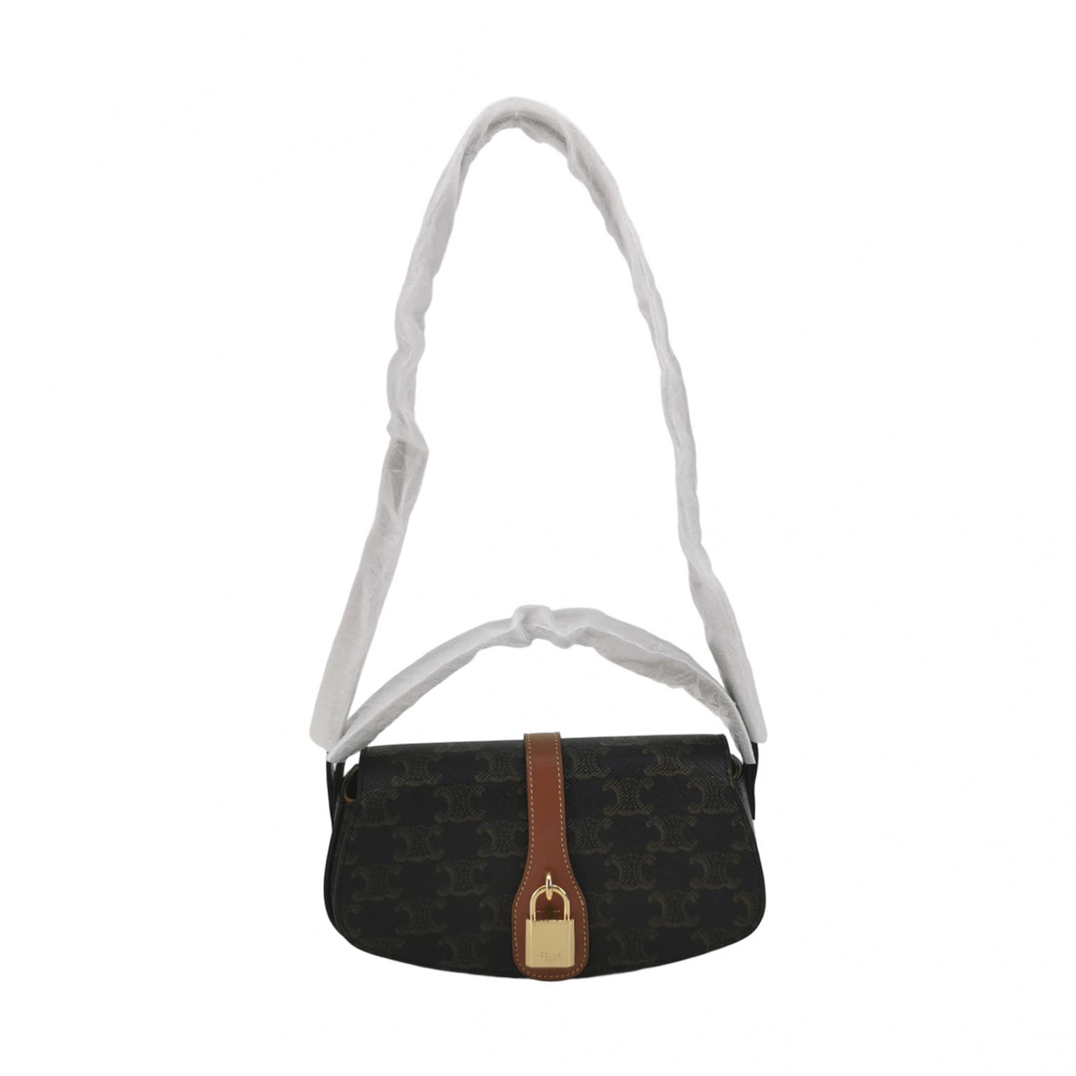 Celine Tabou Clutch with Strap Triomphe Coated Canvas — photo 1 of 12