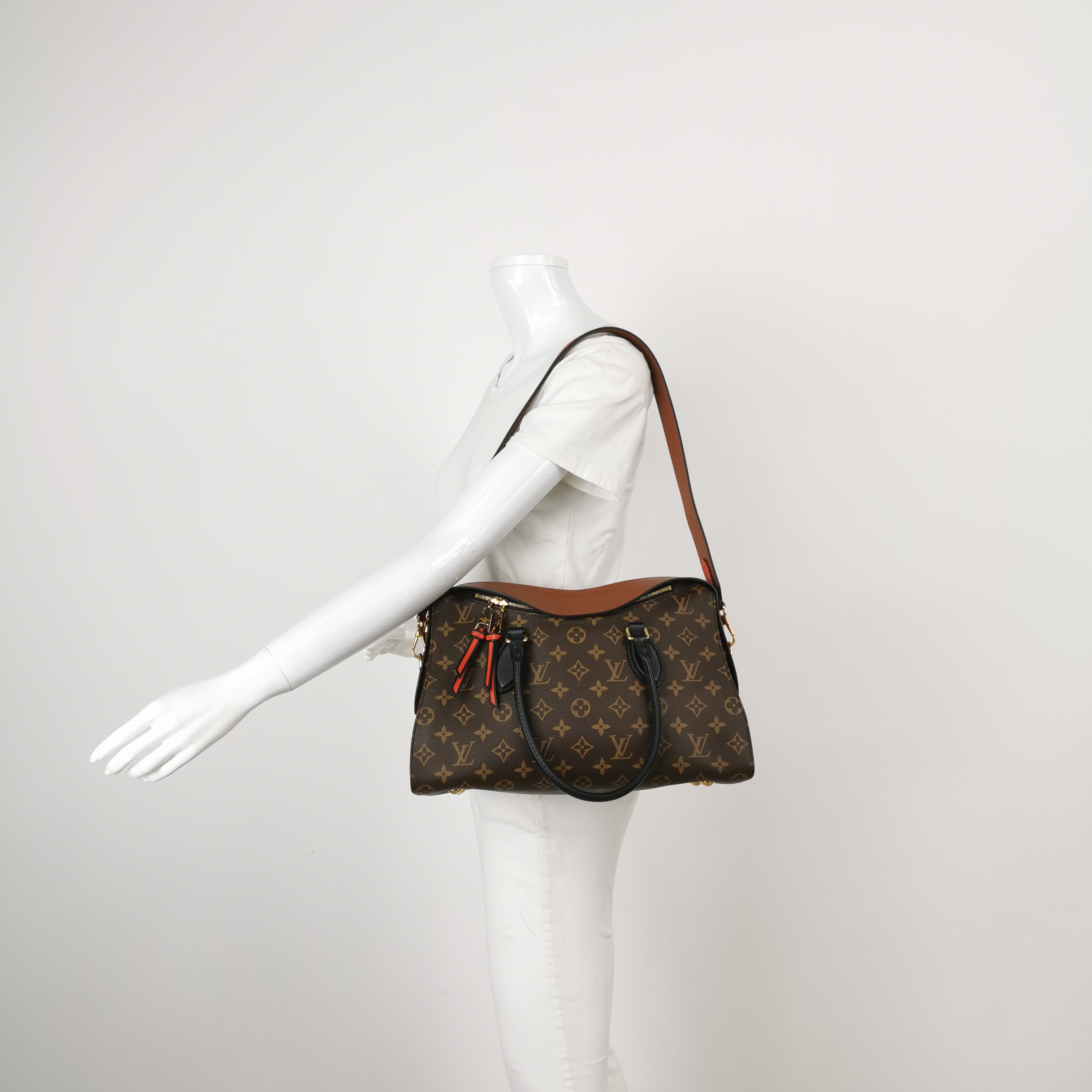 Louis Vuitton(LV) Tuileries Handbag Monogram Canvas with Leather — alternate view