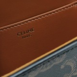 Celine Tabou Clutch with Strap Triomphe Coated Canvas — thumbnail 8