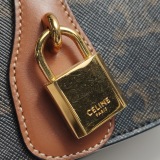 Celine Tabou Clutch with Strap Triomphe Coated Canvas — thumbnail 11