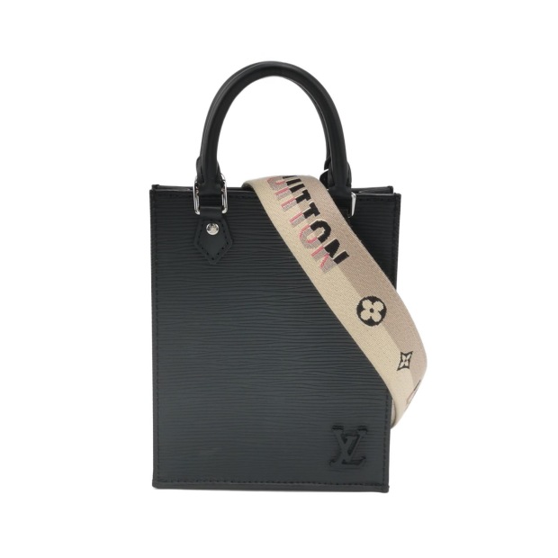 Louis Vuitton(LV) Petit Sac Plat Bag Epi Leather with Logo Jacquard Strap — pre-owned, Vierlot