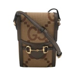 Gucci Horsebit 1955 Crossbody Bag Jumbo GG Canvas Mini — thumbnail 1