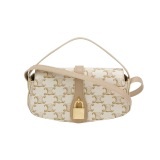 Celine Tabou Clutch with Strap Triomphe Coated Canvas — thumbnail 1