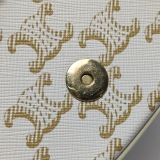 Celine Tabou Clutch with Strap Triomphe Coated Canvas — thumbnail 12