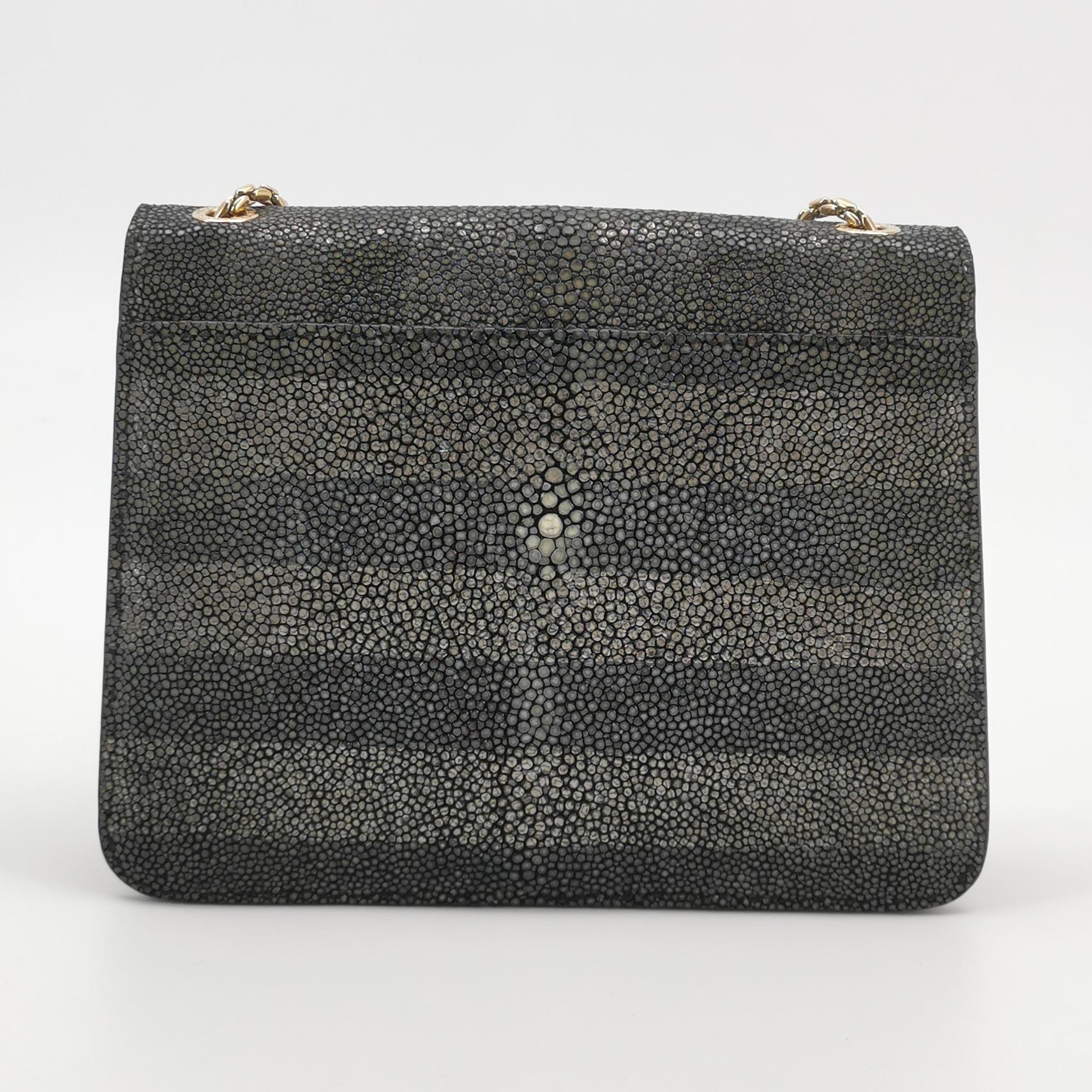 Bvlgari Serpenti Forever Square Shoulder Bag Leather and Stingray Small — photo 5 of 22
