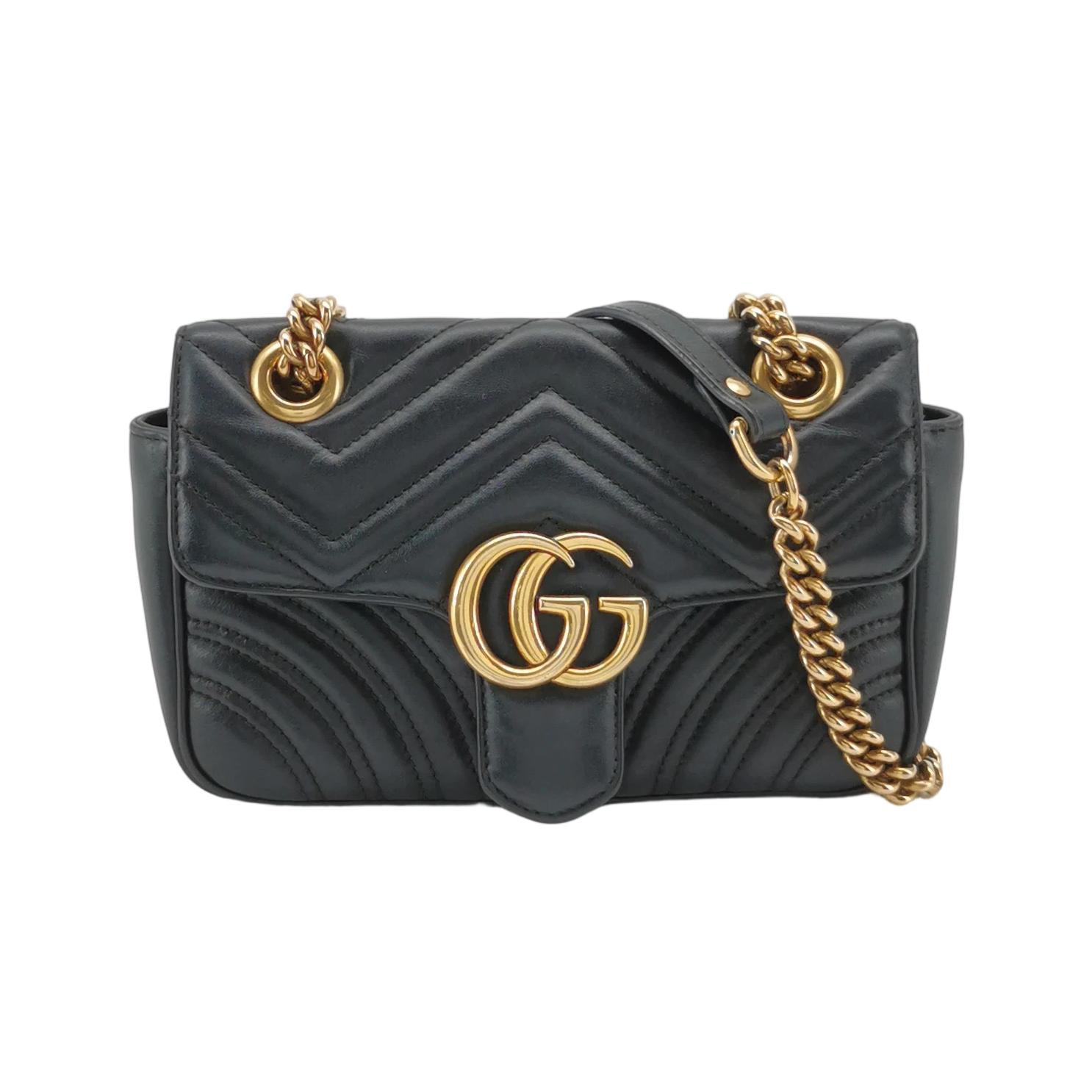 Gucci GG Marmont Flap Bag Matelasse Leather Small — photo 1 of 22