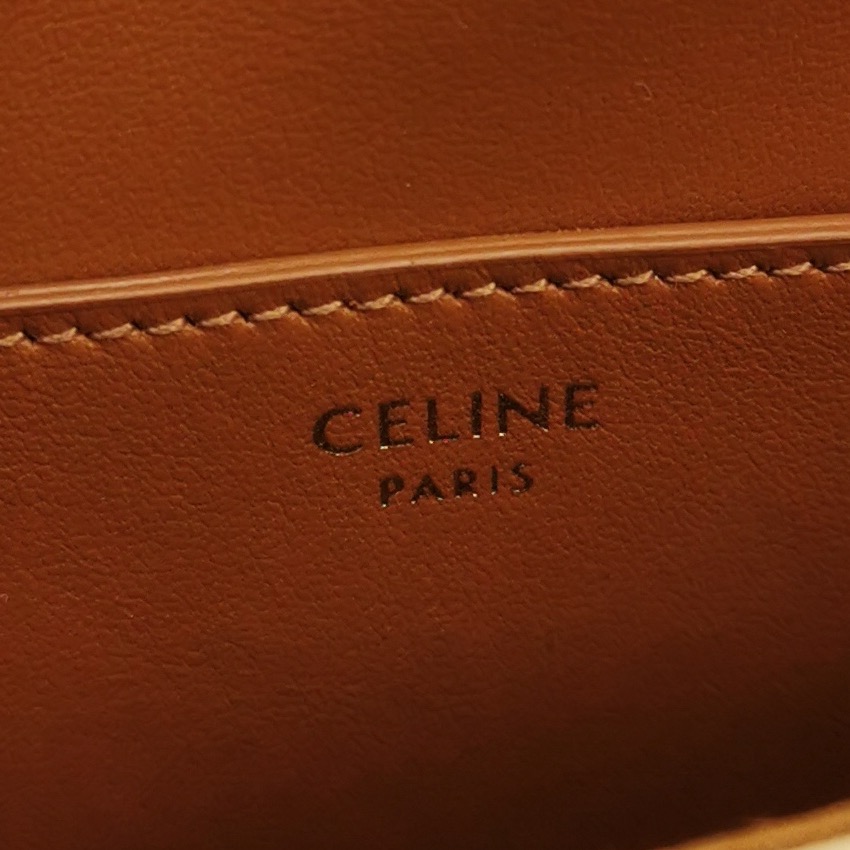 Celine Tabou Clutch with Strap Triomphe Coated Canvas — photo 8 of 13