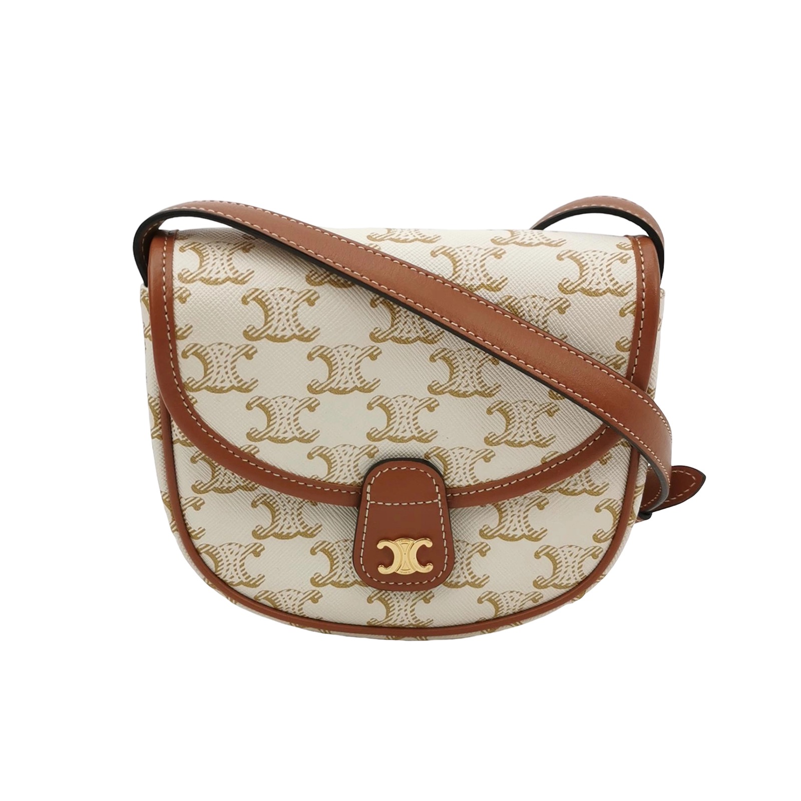 Celine Besace Flap Bag Triomphe Coated Canvas Mini — photo 1 of 14