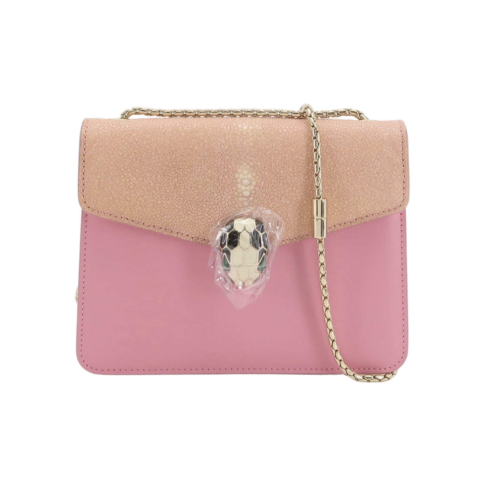Bvlgari Serpenti Forever Square Shoulder Bag Leather and Stingray Small — photo 1 of 23
