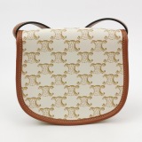 Celine Besace Flap Bag Triomphe Coated Canvas Mini — thumbnail 3