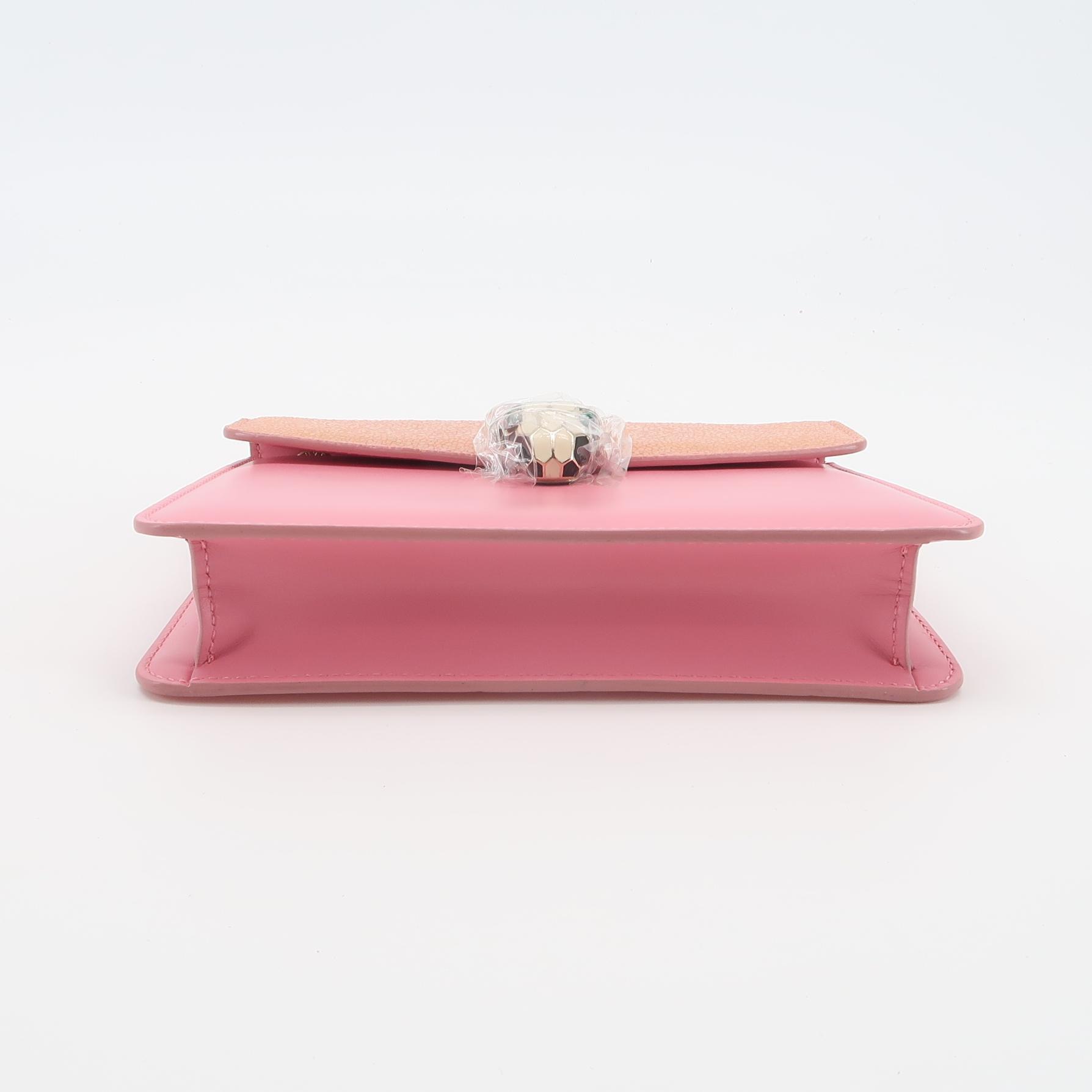 Bvlgari Serpenti Forever Square Shoulder Bag Leather and Stingray Small — photo 6 of 23