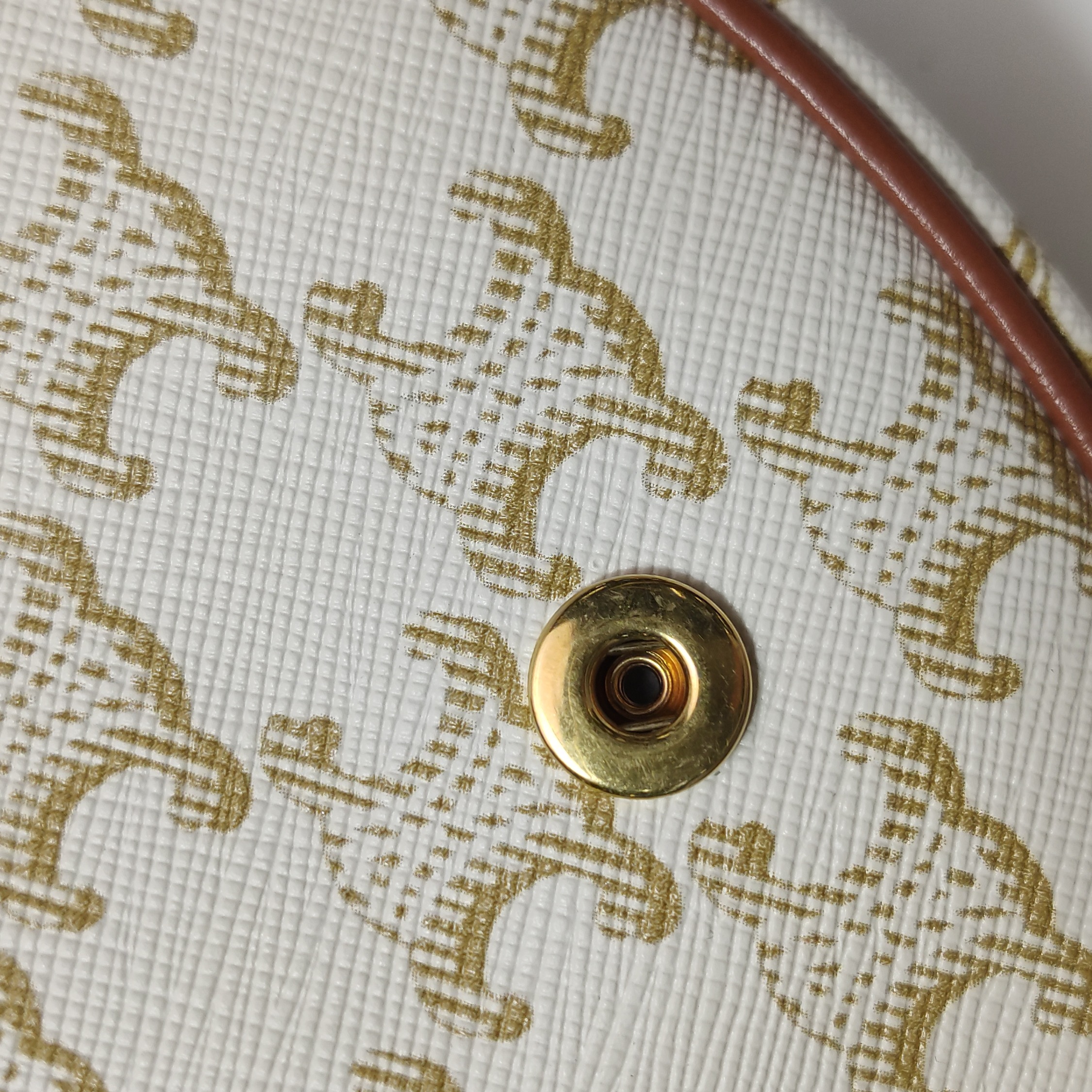 Celine Besace Flap Bag Triomphe Coated Canvas Mini — photo 10 of 14