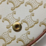 Celine Besace Flap Bag Triomphe Coated Canvas Mini — thumbnail 10