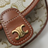 Celine Besace Flap Bag Triomphe Coated Canvas Mini — thumbnail 9