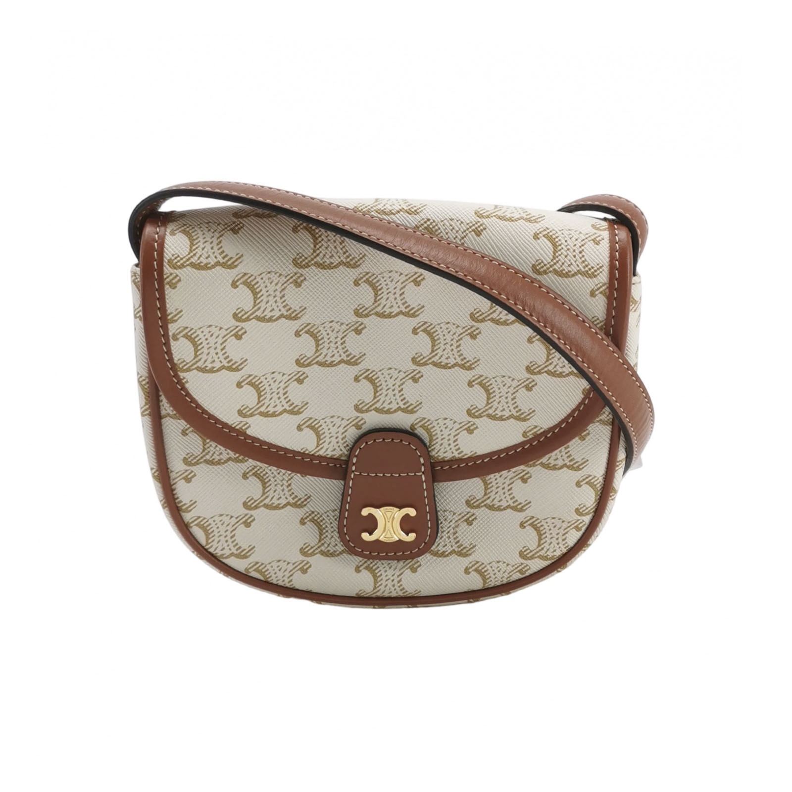 Celine Besace Flap Bag Triomphe Coated Canvas Mini — photo 1 of 15