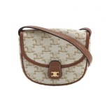 Celine Besace Flap Bag Triomphe Coated Canvas Mini — thumbnail 1
