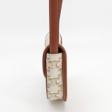 Celine Besace Flap Bag Triomphe Coated Canvas Mini — thumbnail 4