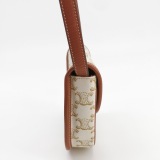 Celine Besace Flap Bag Triomphe Coated Canvas Mini — thumbnail 5