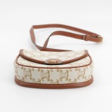 Celine Besace Flap Bag Triomphe Coated Canvas Mini — thumbnail 6