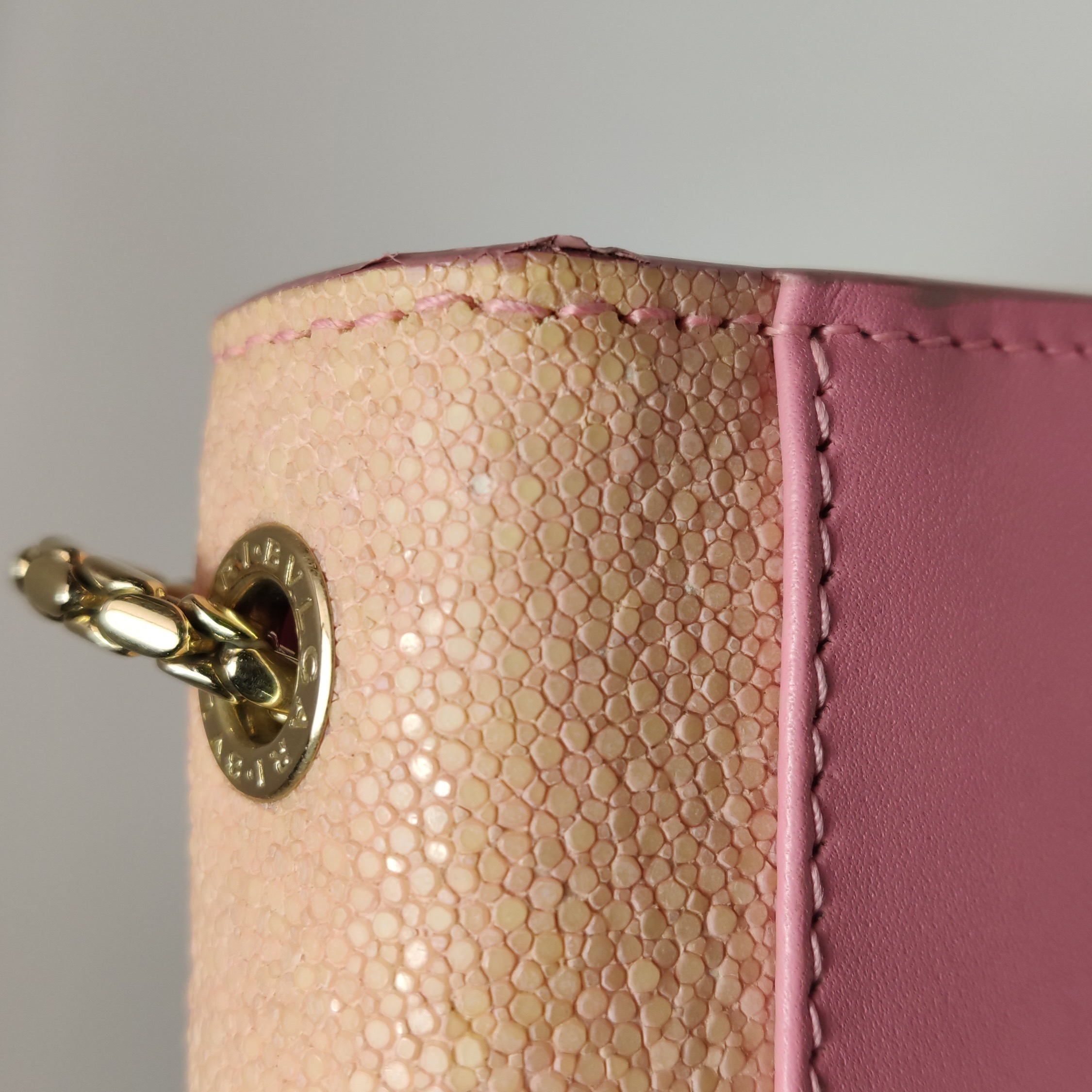 Bvlgari Serpenti Forever Square Shoulder Bag Leather and Stingray Small — photo 21 of 23
