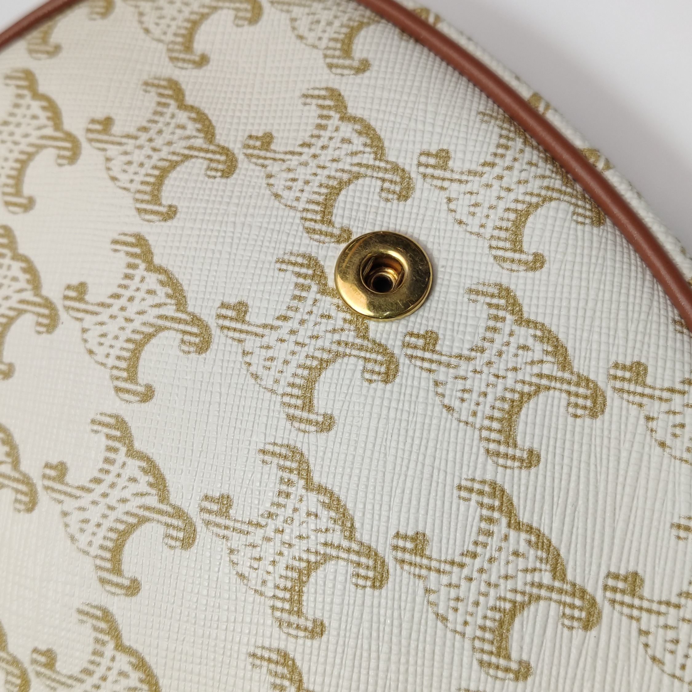 Celine Besace Flap Bag Triomphe Coated Canvas Mini — photo 12 of 15