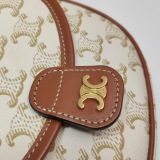 Celine Besace Flap Bag Triomphe Coated Canvas Mini — thumbnail 9