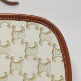 Celine Besace Flap Bag Triomphe Coated Canvas Mini — thumbnail 14