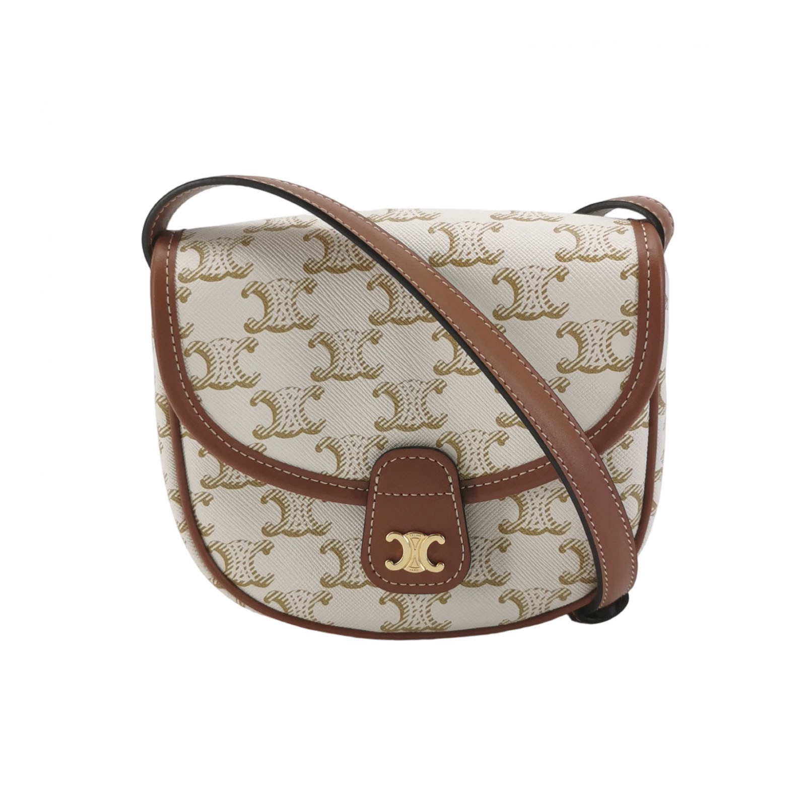 Celine Besace Flap Bag Triomphe Coated Canvas Mini — photo 1 of 14