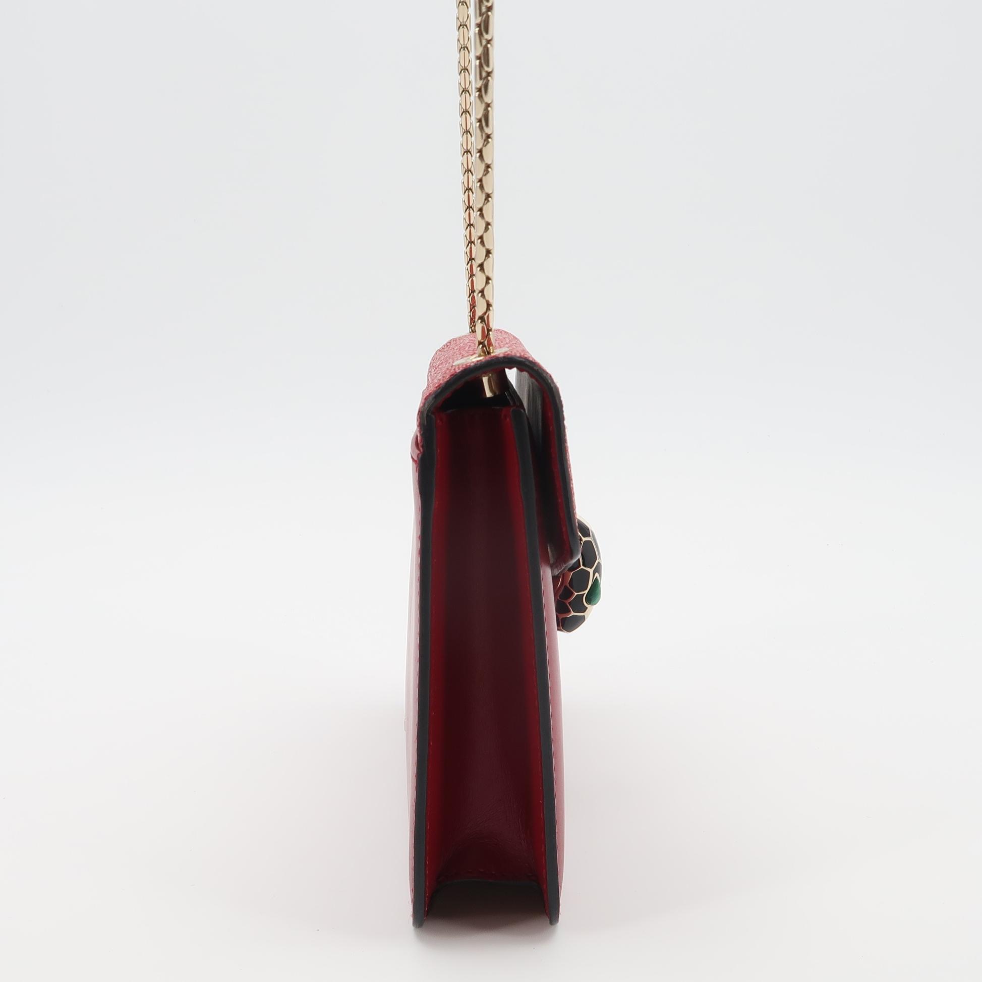 Bvlgari Serpenti Forever Square Shoulder Bag Leather and Stingray Small — photo 3 of 25