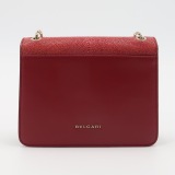 Bvlgari Serpenti Forever Square Shoulder Bag Leather and Stingray Small — thumbnail 5