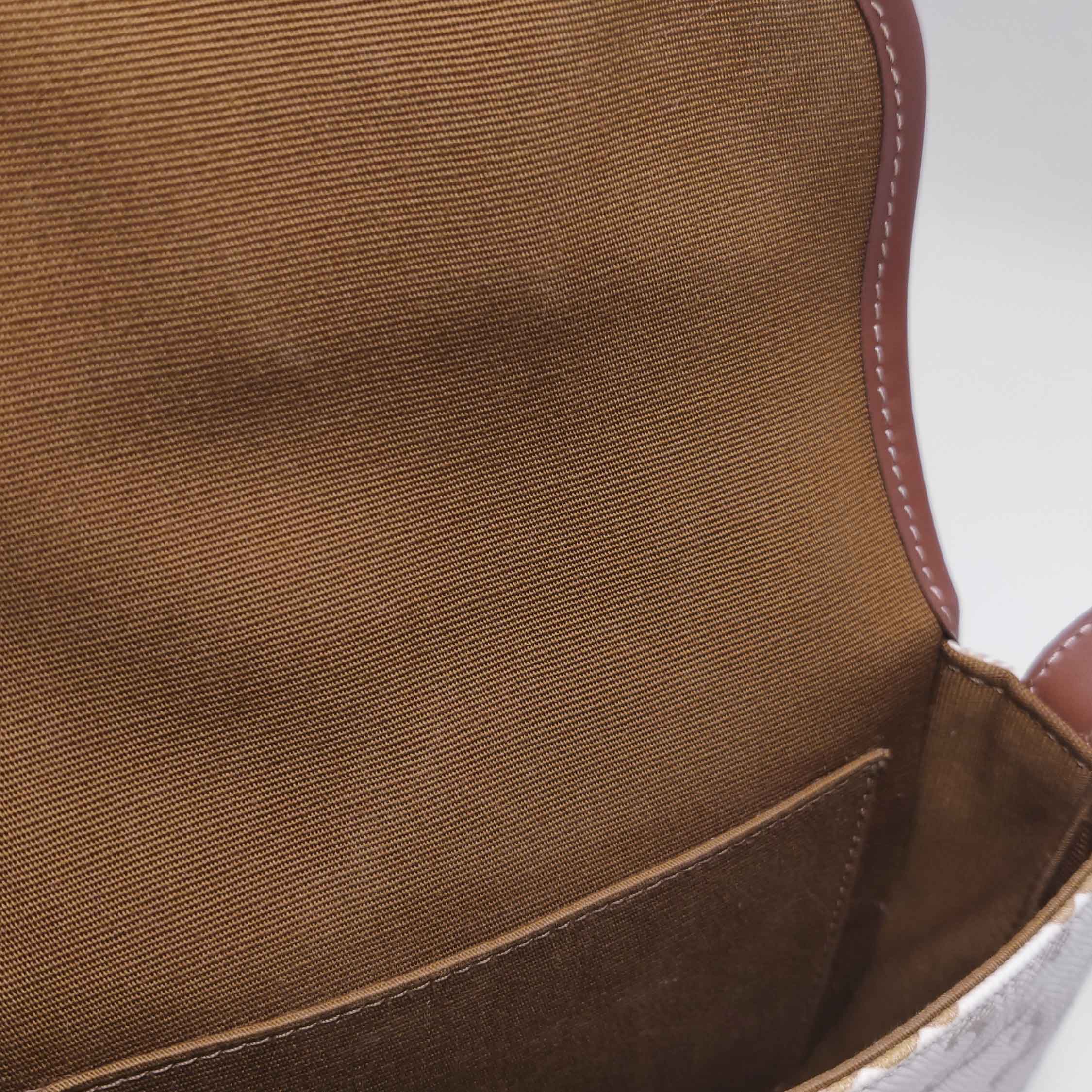 Celine Besace Flap Bag Triomphe Coated Canvas Mini — photo 8 of 14