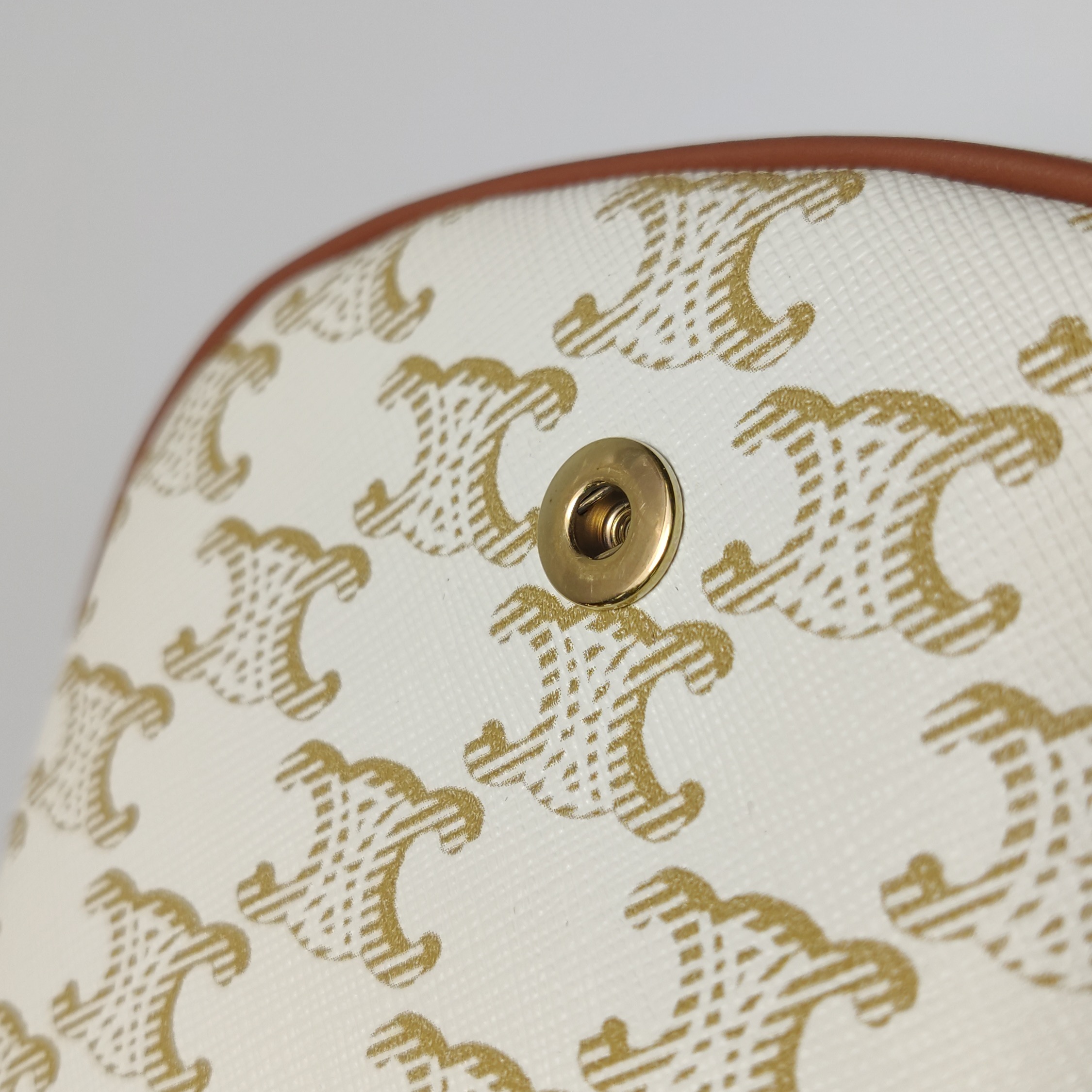 Celine Besace Flap Bag Triomphe Coated Canvas Mini — photo 9 of 14