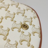 Celine Besace Flap Bag Triomphe Coated Canvas Mini — thumbnail 9