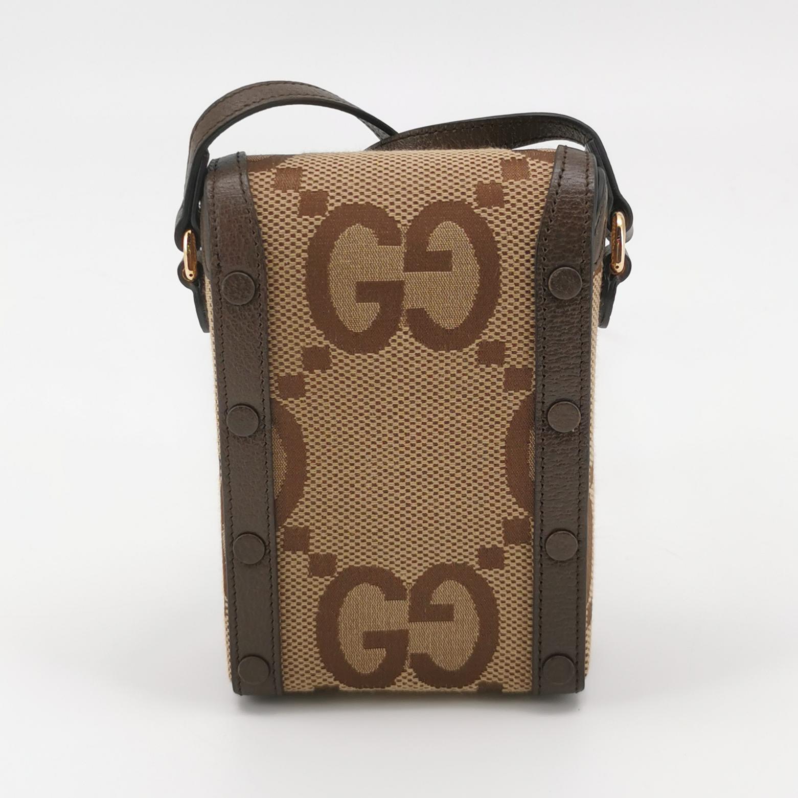 Gucci Horsebit 1955 Crossbody Bag Jumbo GG Canvas Mini — photo 5 of 20