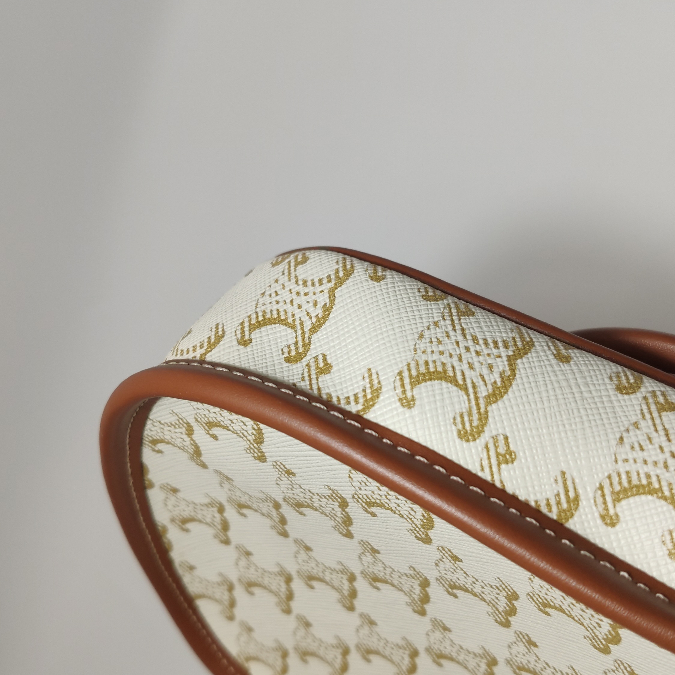Celine Besace Flap Bag Triomphe Coated Canvas Mini — photo 13 of 14
